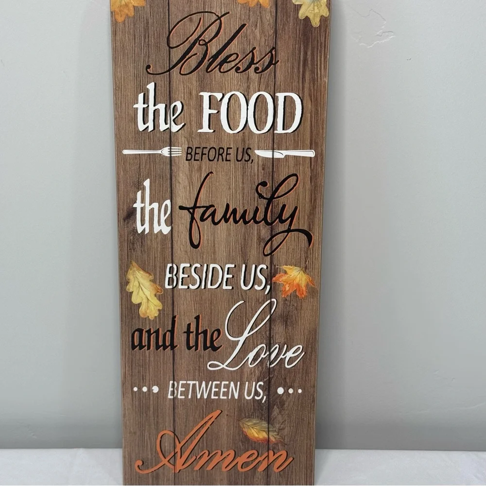Fall Decorative Hanging Plaque Sign Wall Hanging Decor Wine Bottle